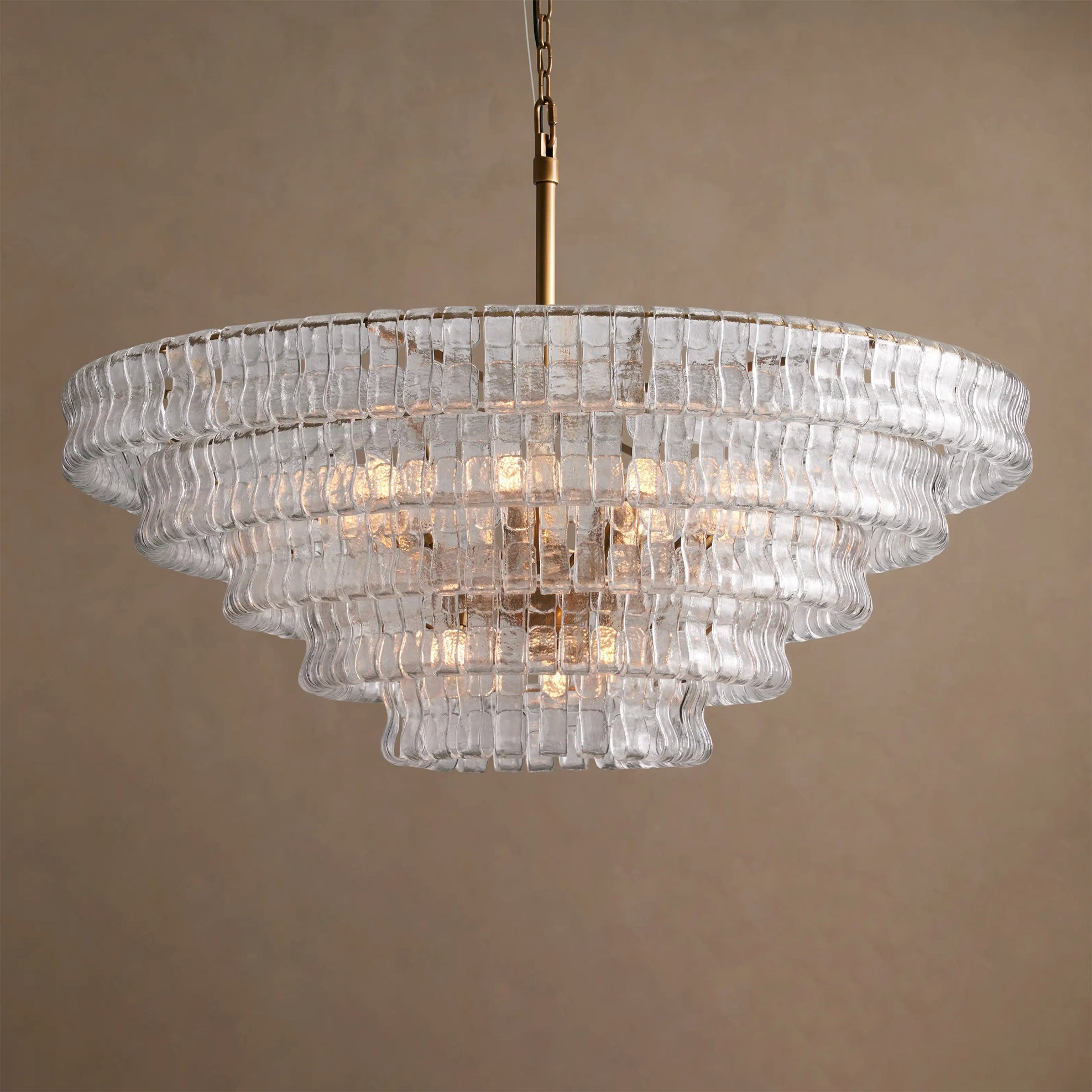Ribbon Glass Chandelier