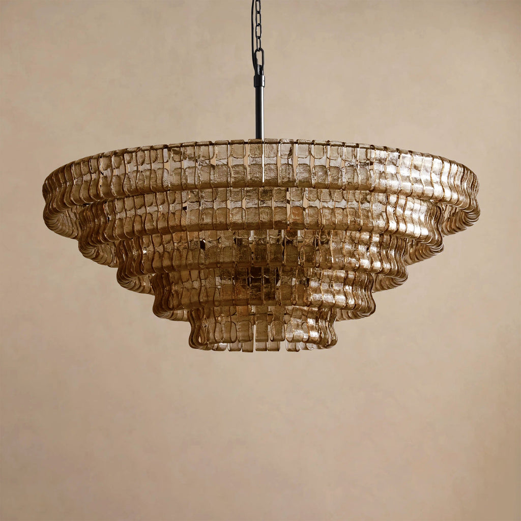 Ribbon Glass Chandelier