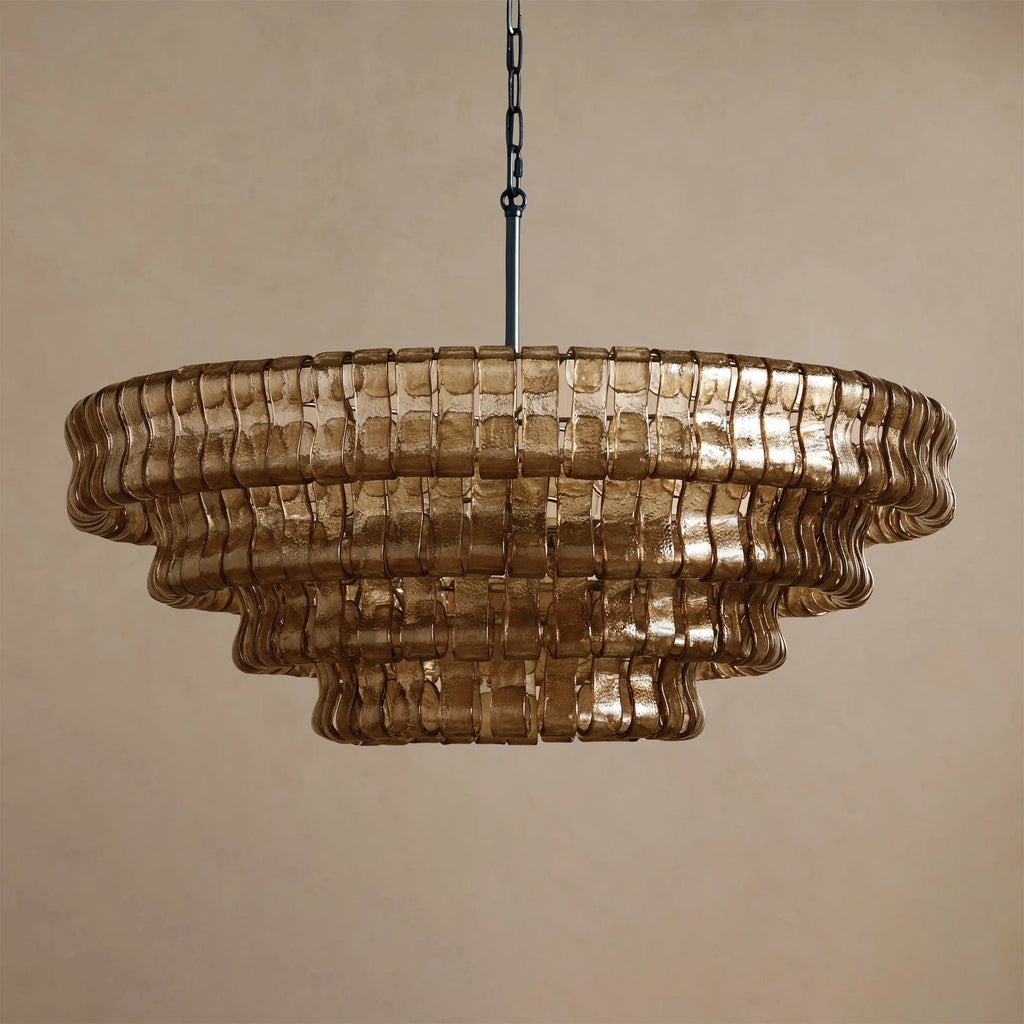 Ribbon Glass Chandelier
