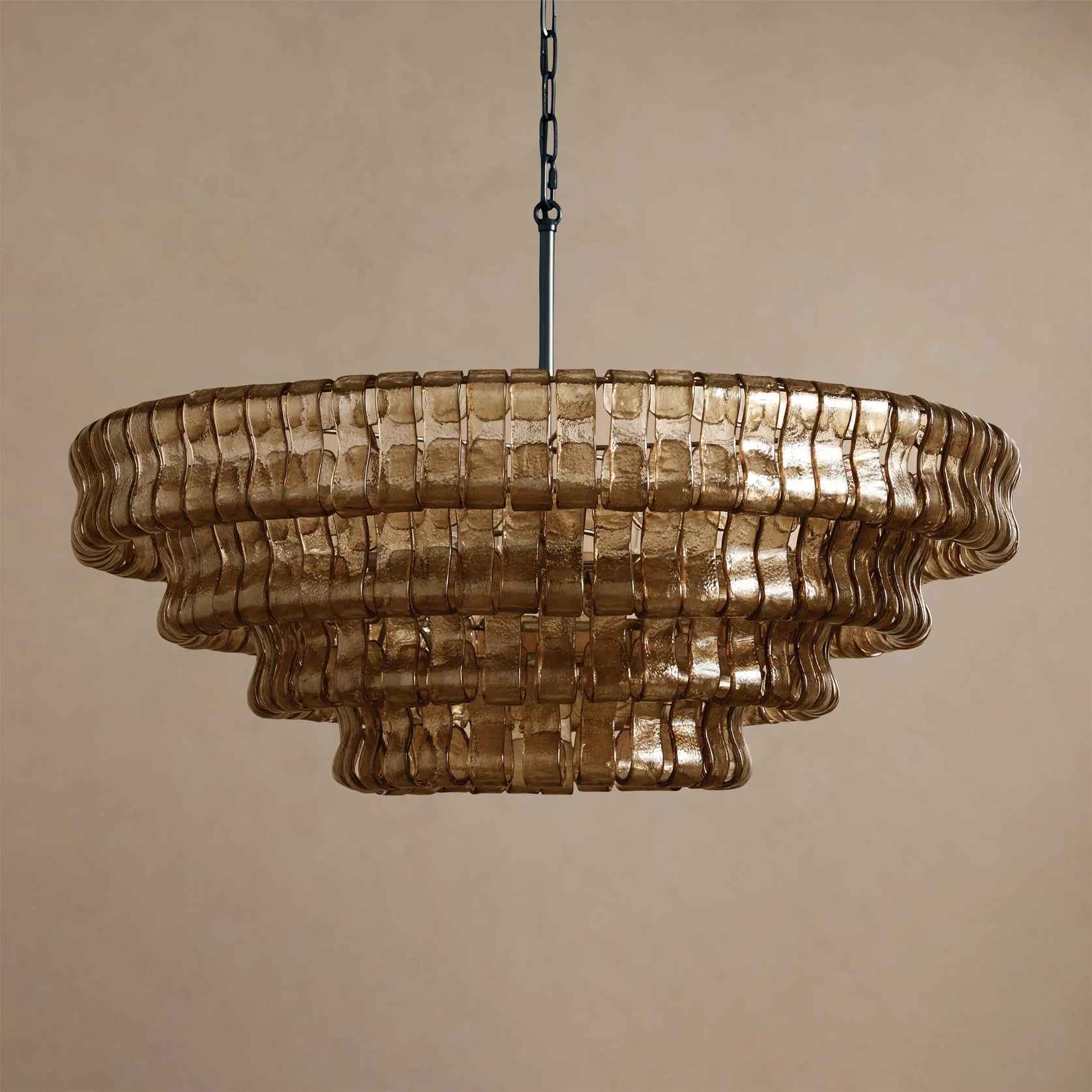 Ribbon Glass Chandelier