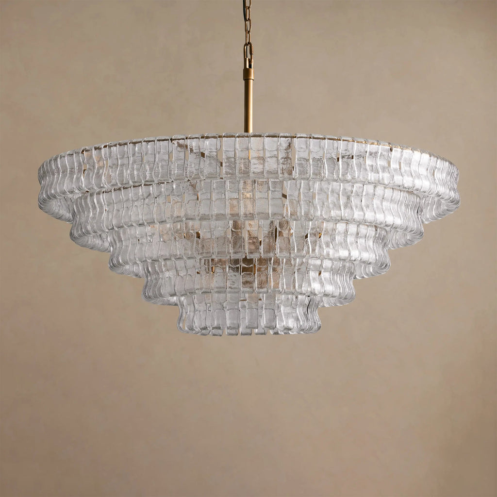 Ribbon Glass Chandelier