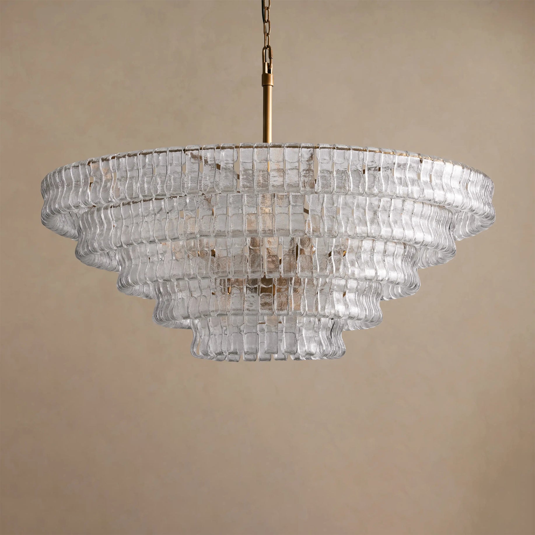 Ribbon Glass Chandelier