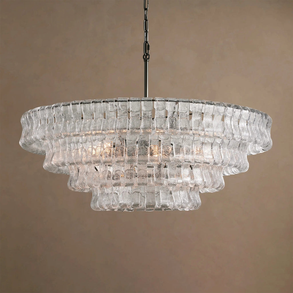 Ribbon Glass Chandelier