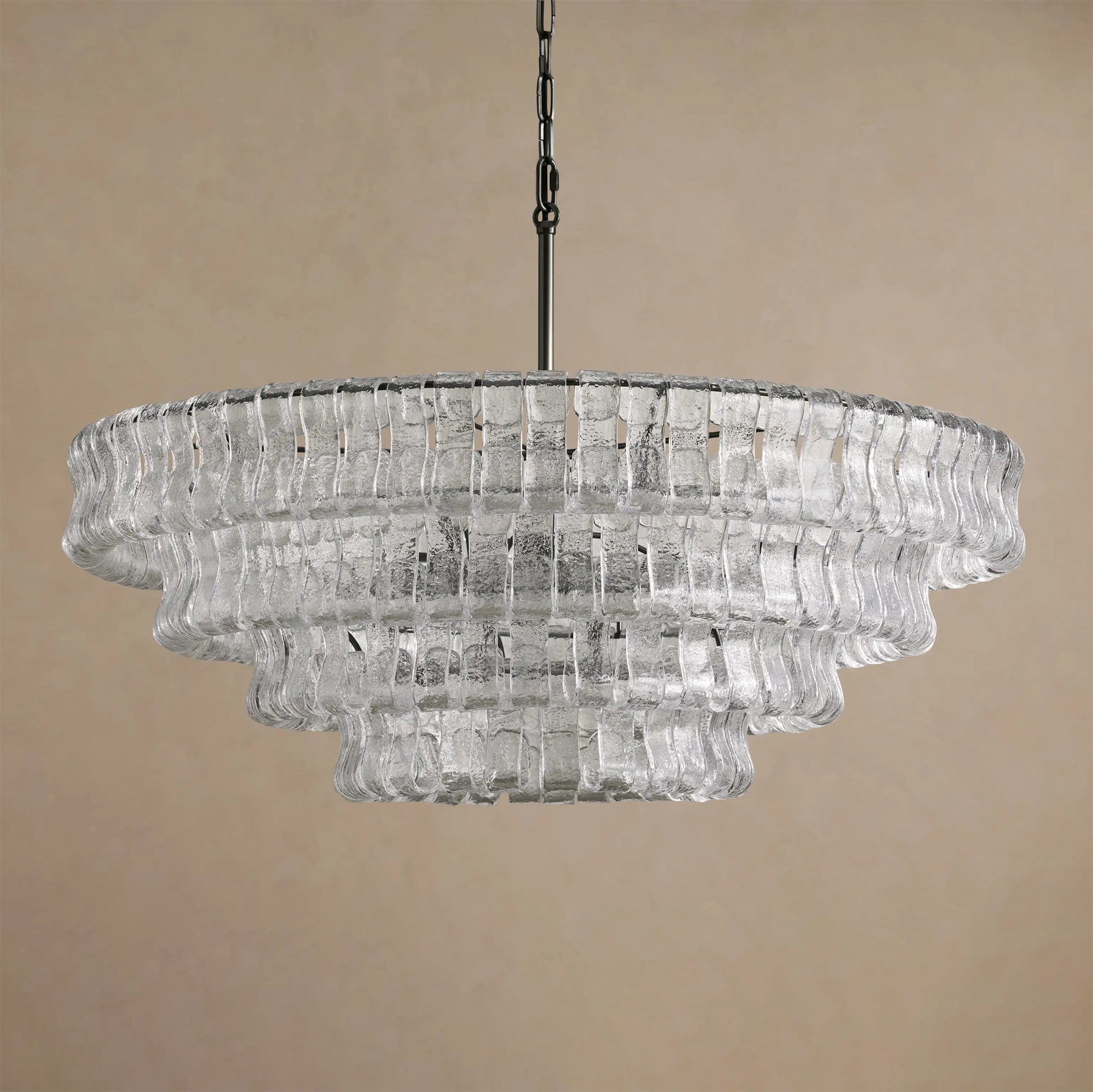 Ribbon Glass Chandelier