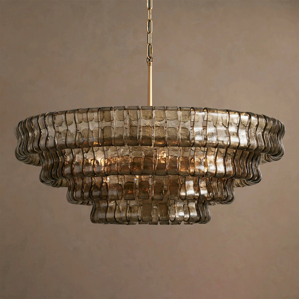 Ribbon Glass Chandelier