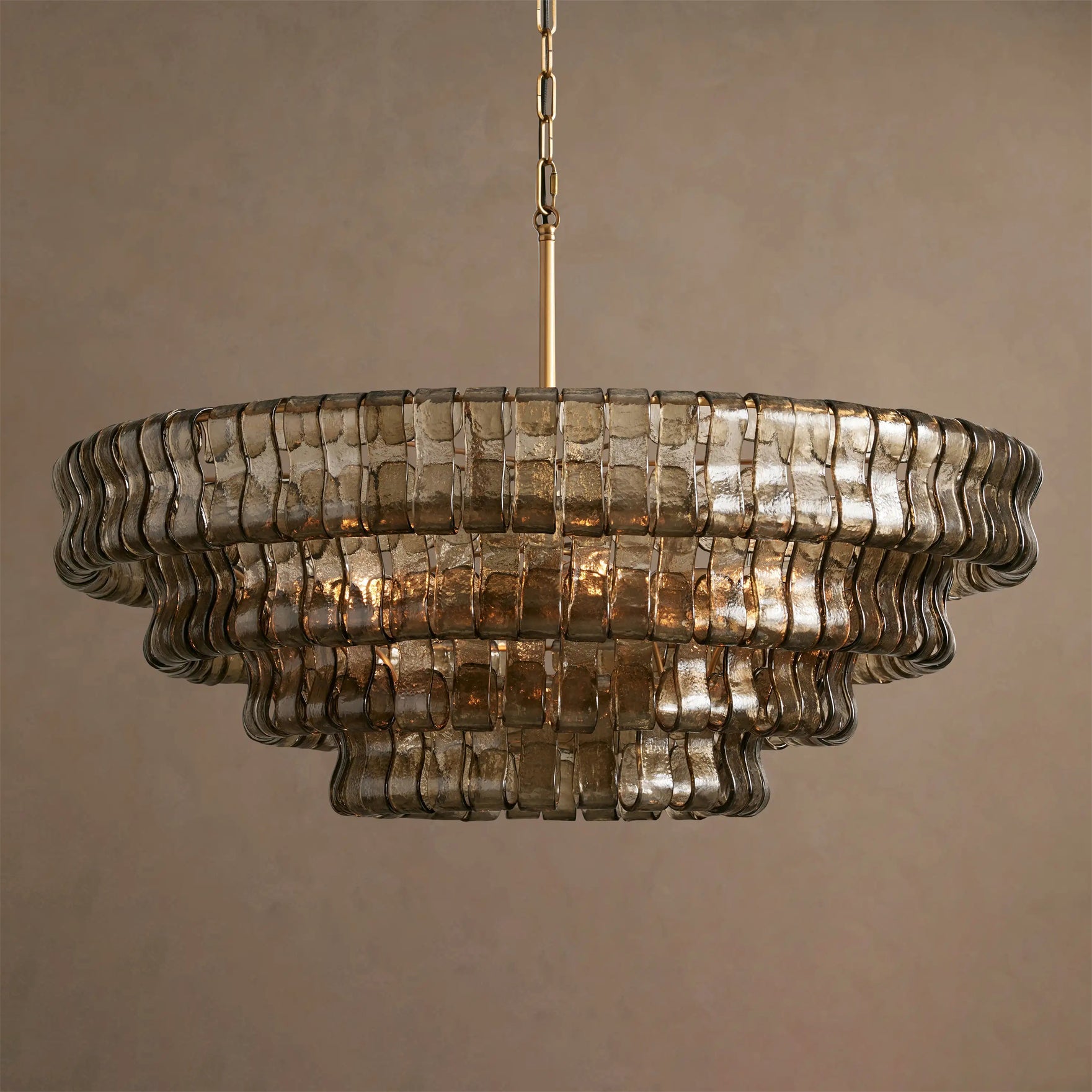 Ribbon Glass Chandelier