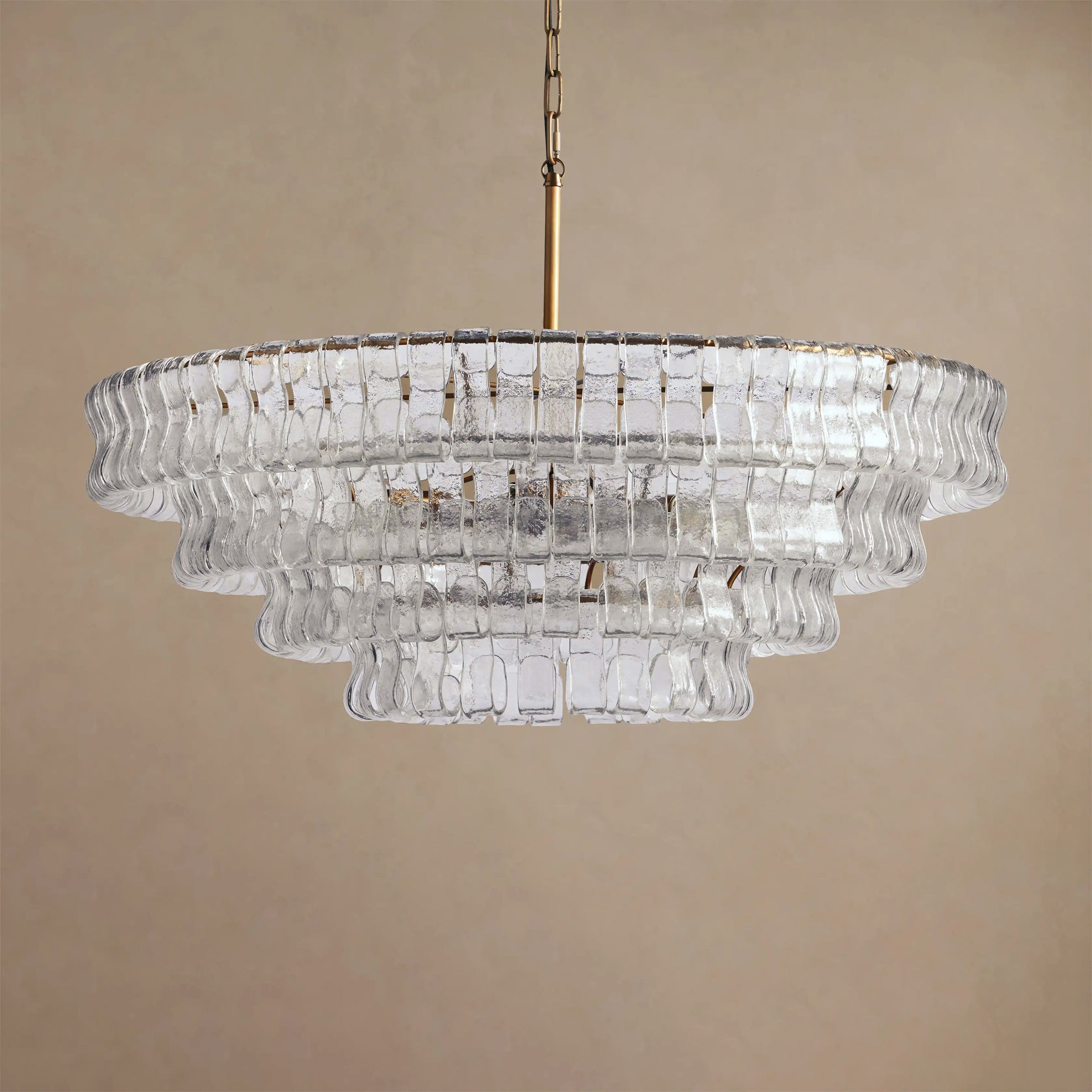 Ribbon Glass Chandelier