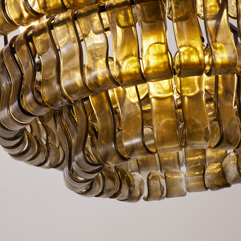 Ribbon Glass Chandelier