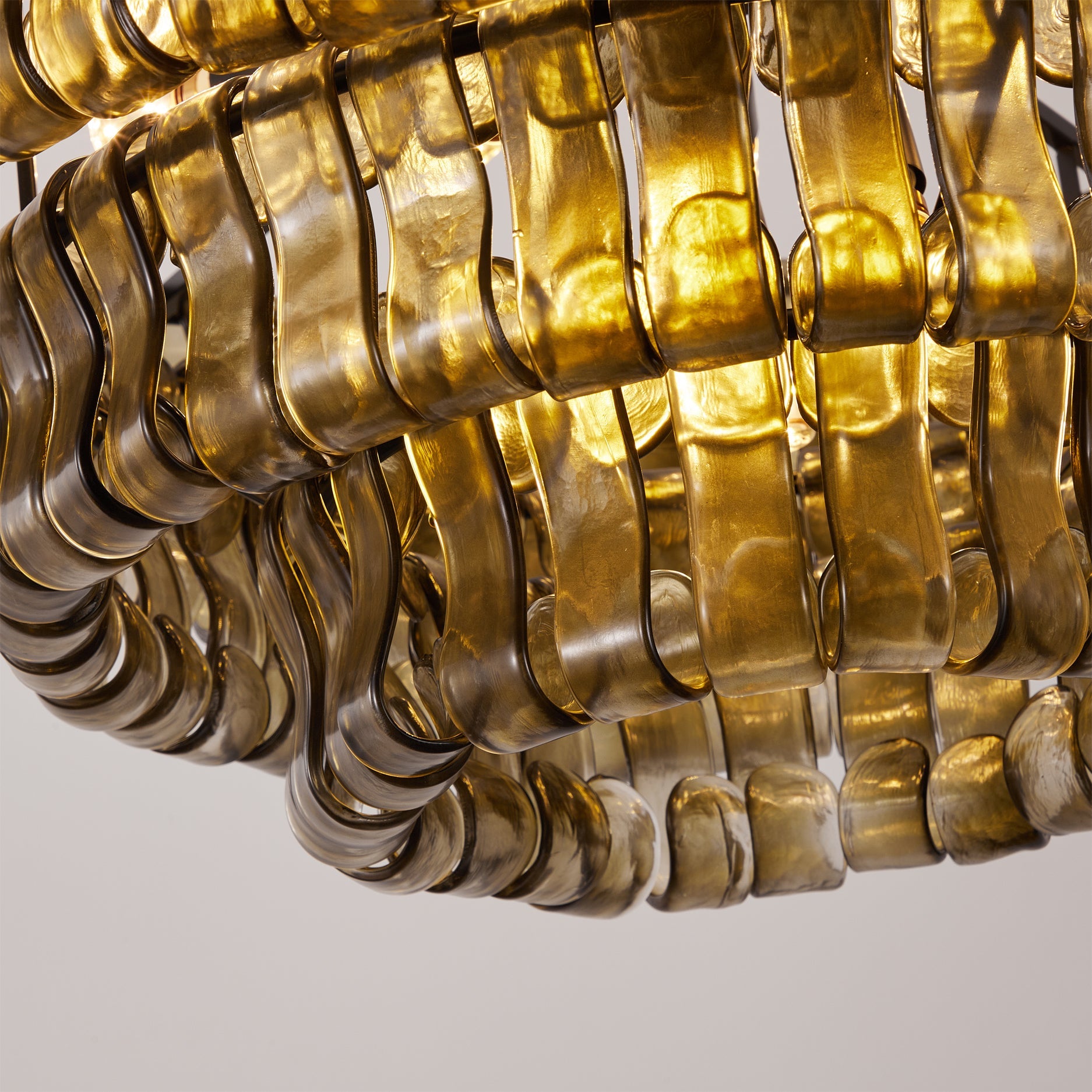 Ribbon Glass Chandelier