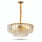 Lustre en verre ruban