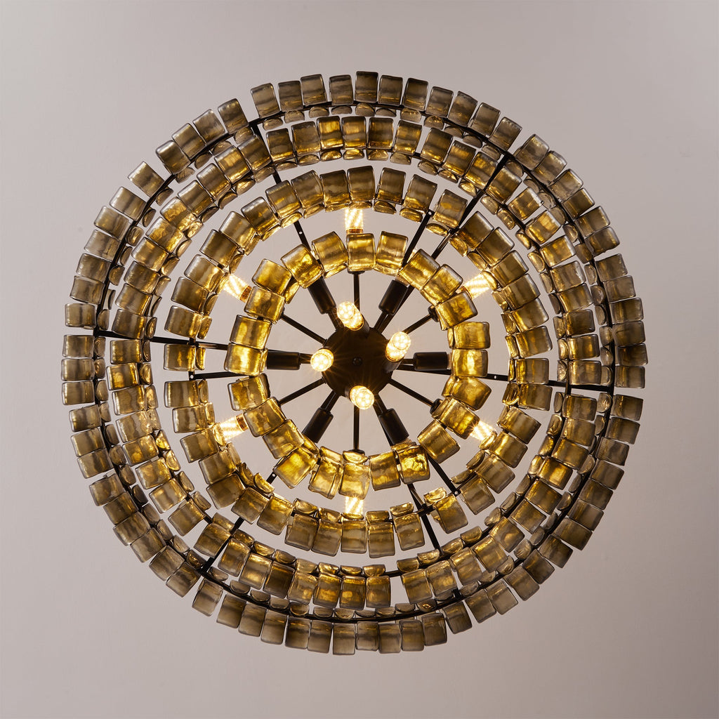 Ribbon Glass Chandelier