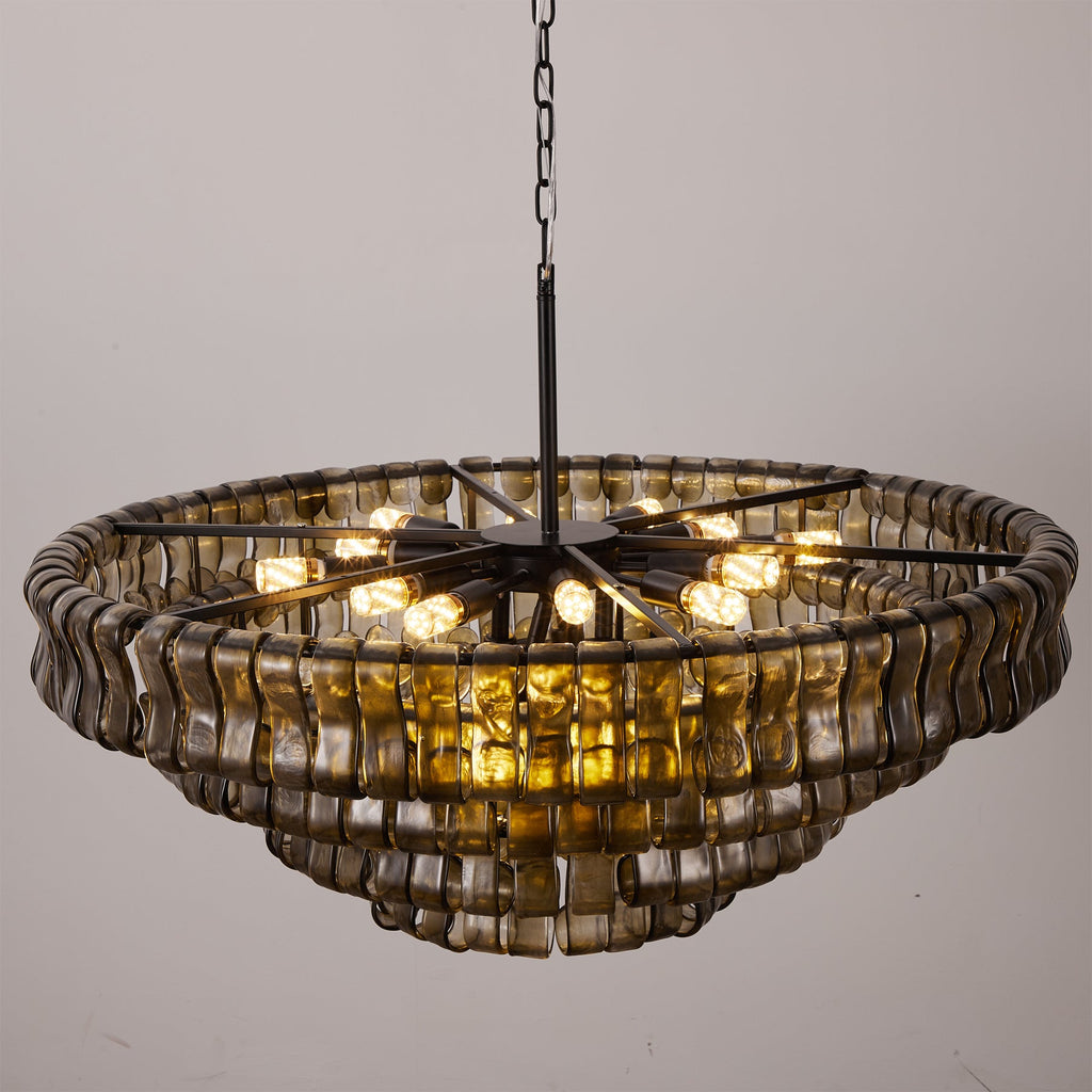 Ribbon Glass Chandelier
