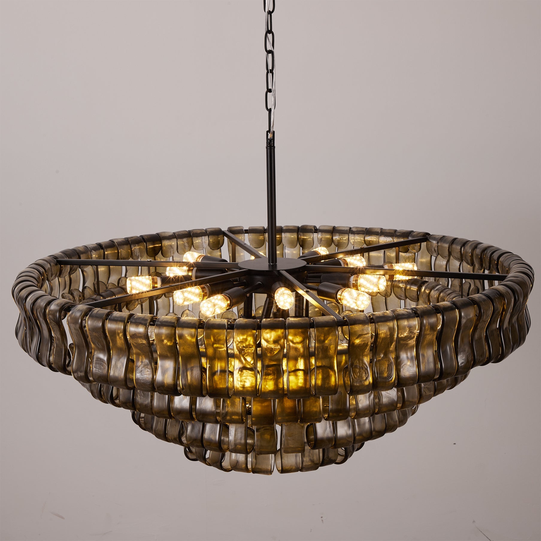 Ribbon Glass Chandelier