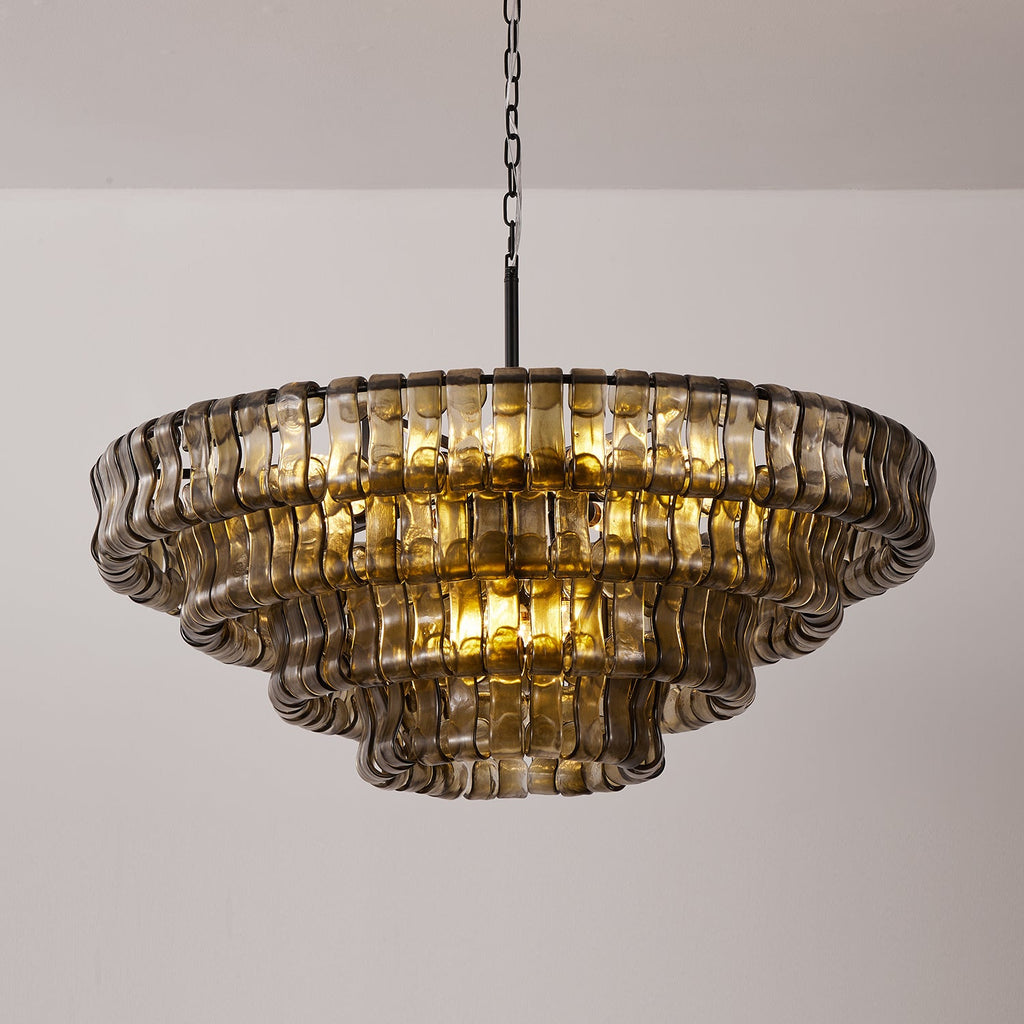 Ribbon Glass Chandelier