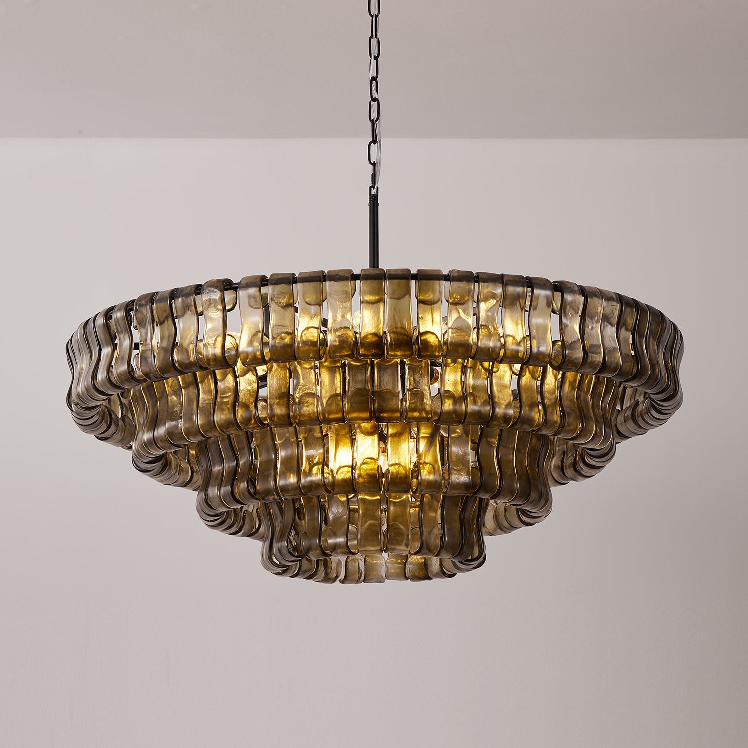 Ribbon Glass Chandelier