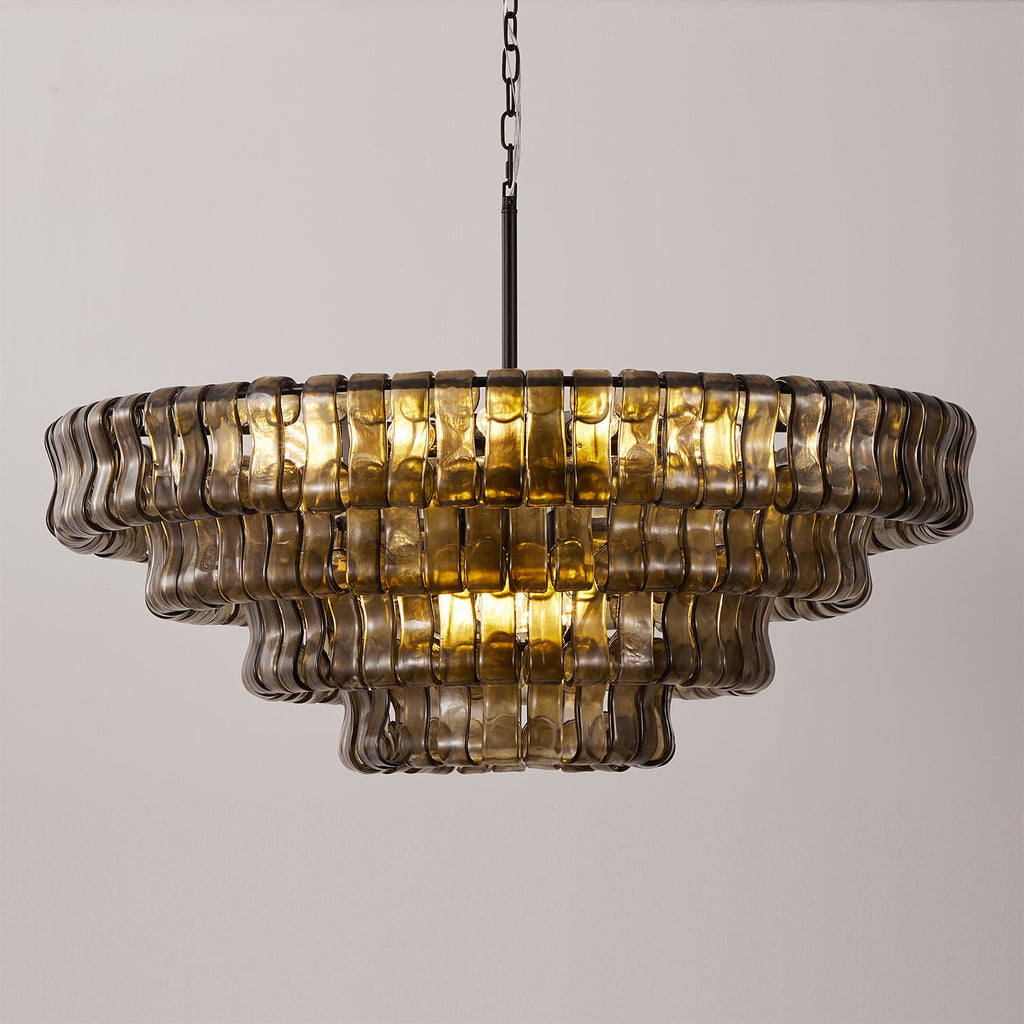 Ribbon Glass Chandelier