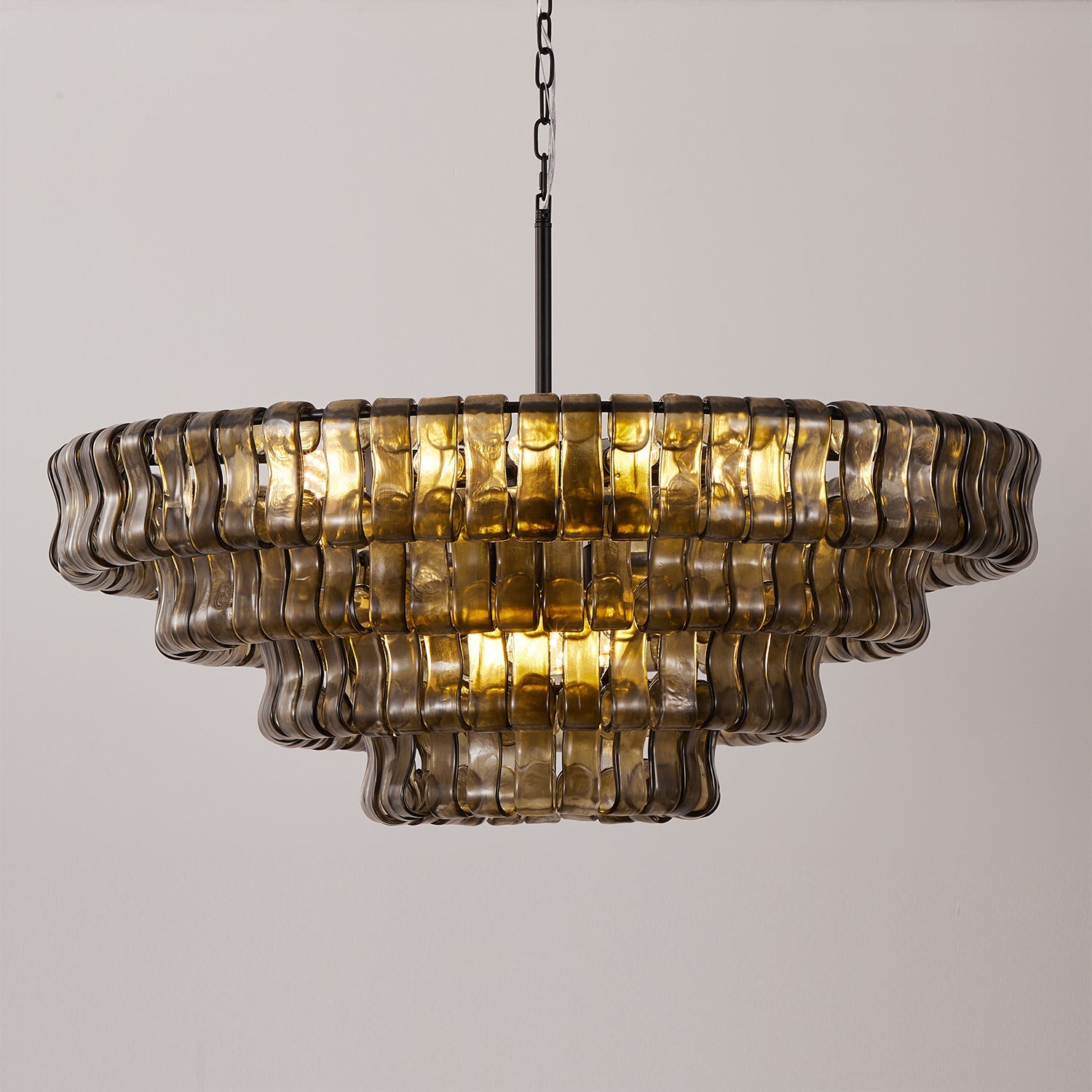 Ribbon Glass Chandelier