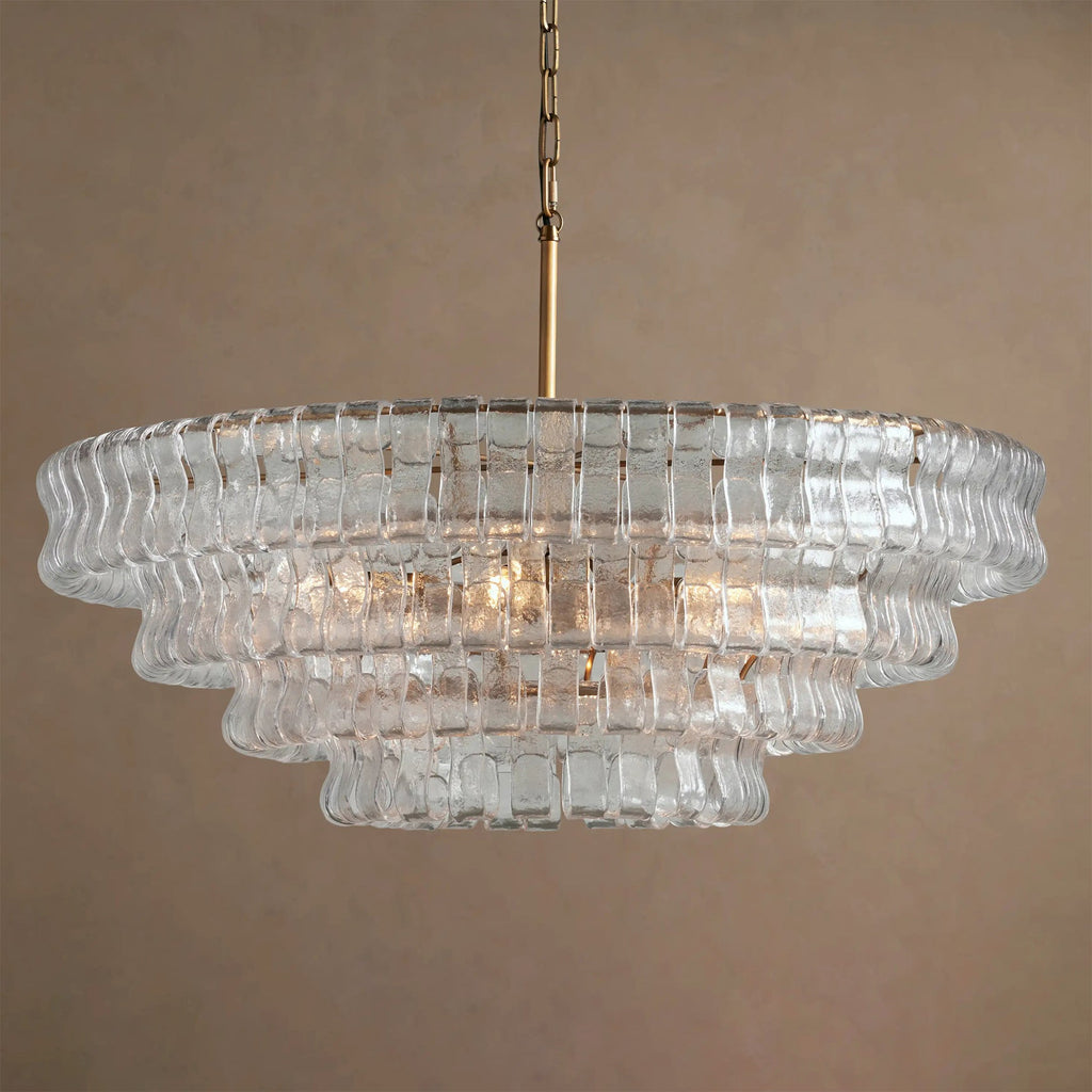 Ribbon Glass Chandelier