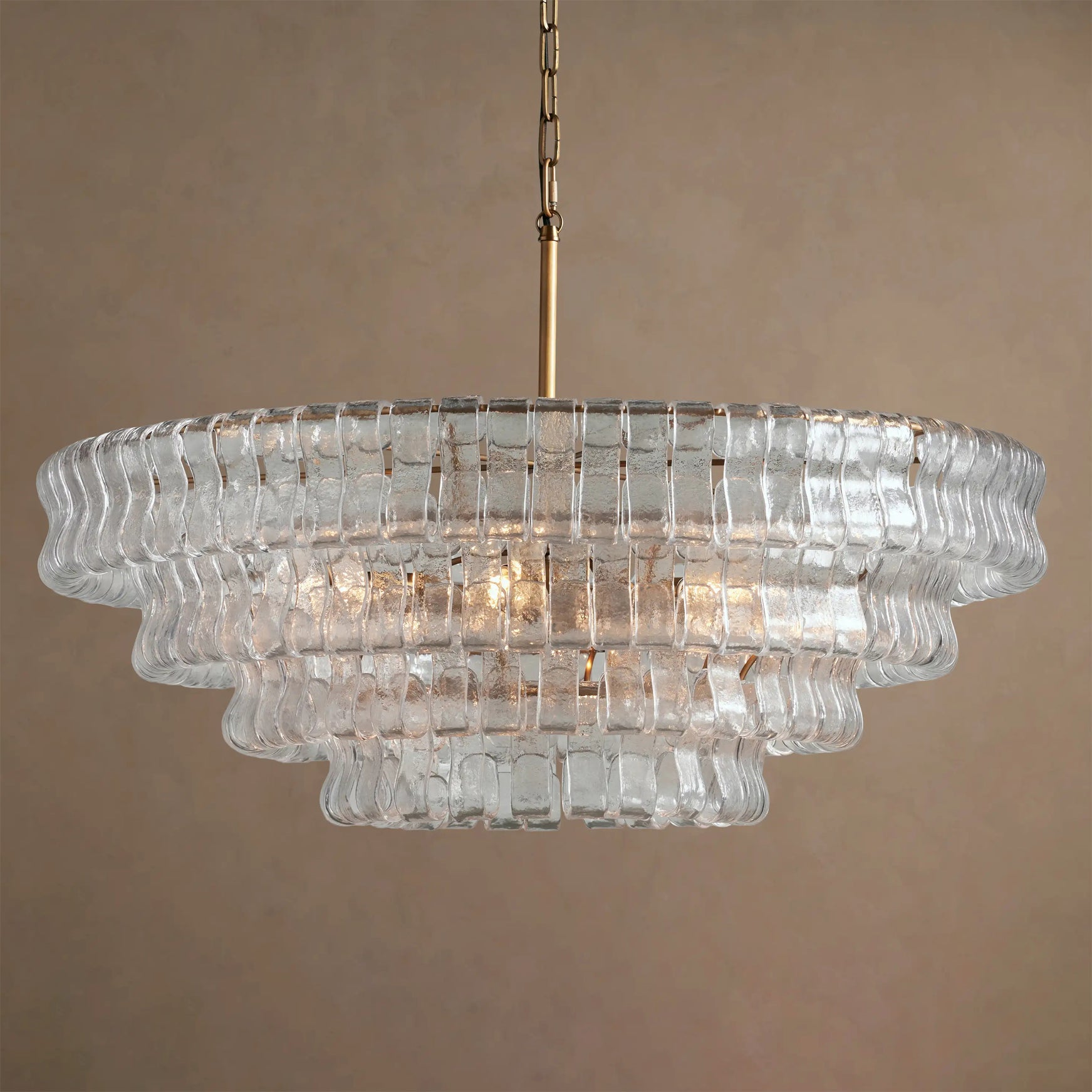 Ribbon Glass Chandelier