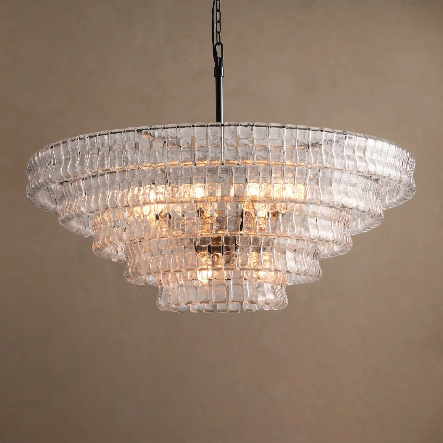 Ribbon Glass Chandelier