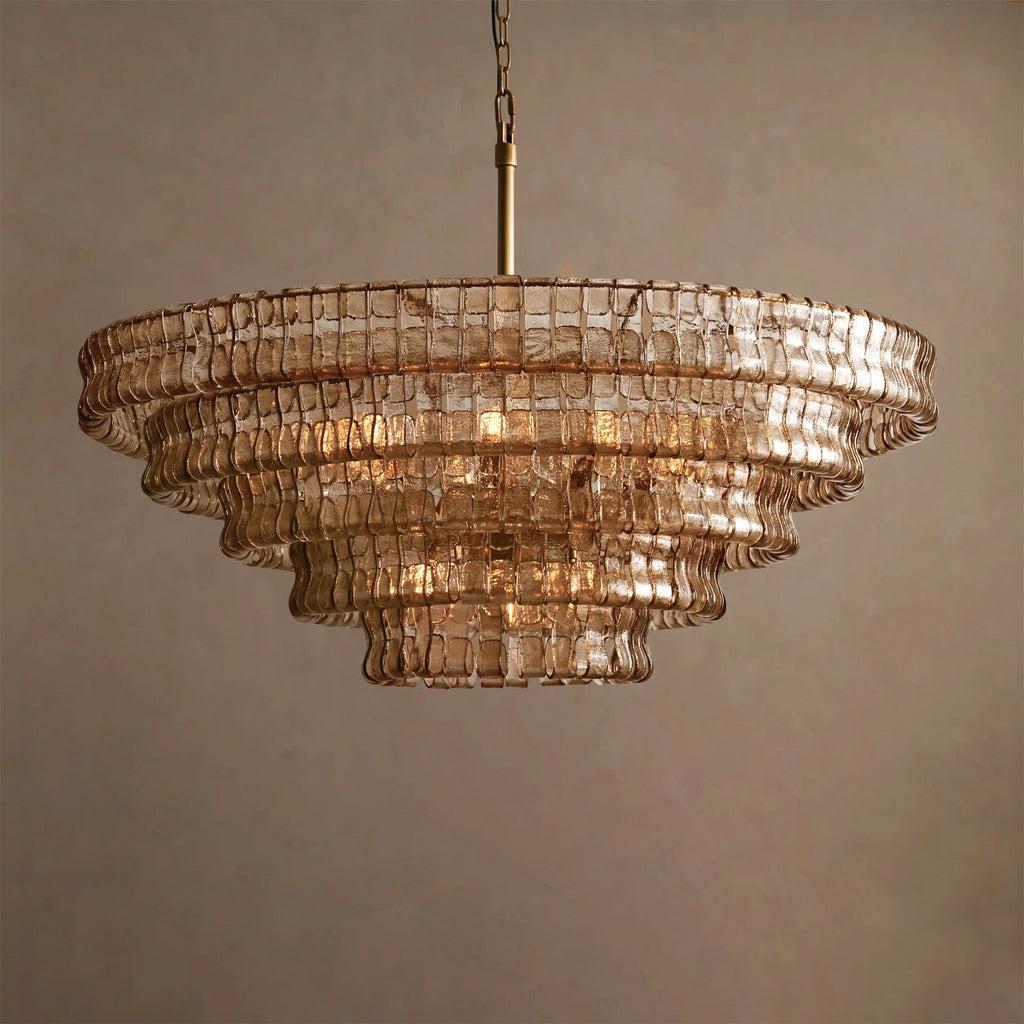 Ribbon Glass Chandelier