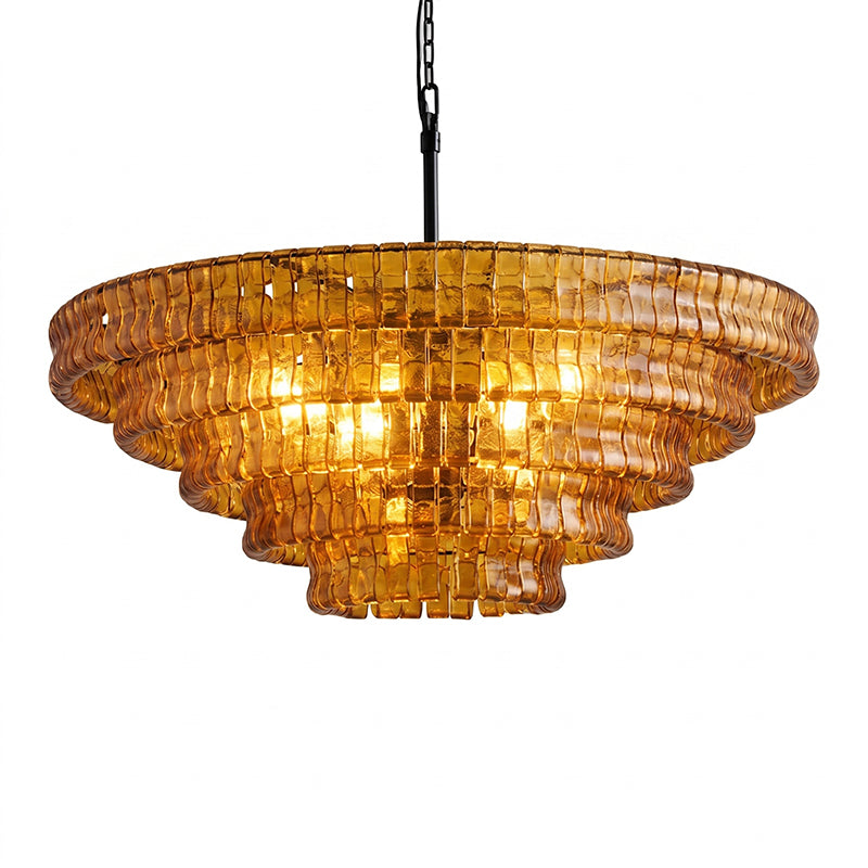 Ribbon Glass Chandelier