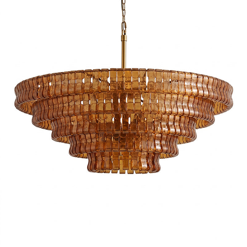 Ribbon Glass Chandelier