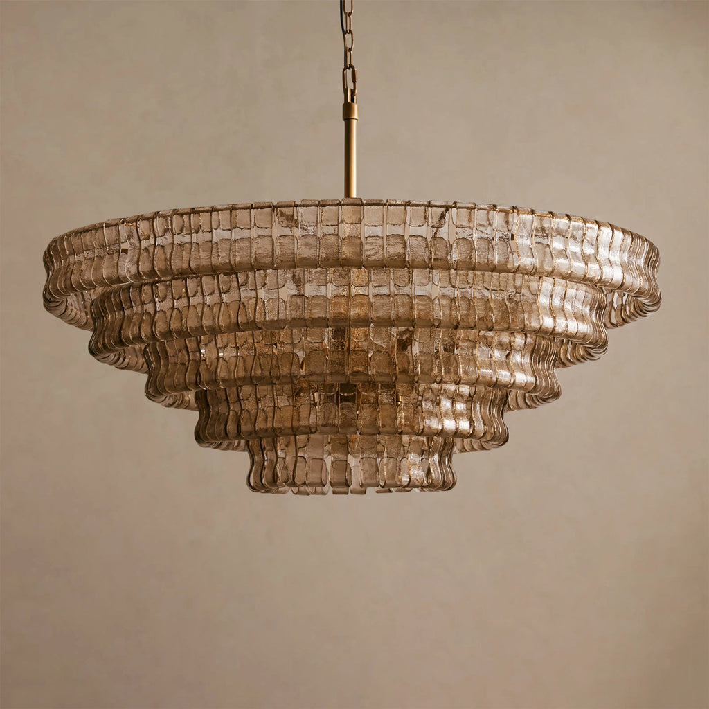 Ribbon Glass Chandelier