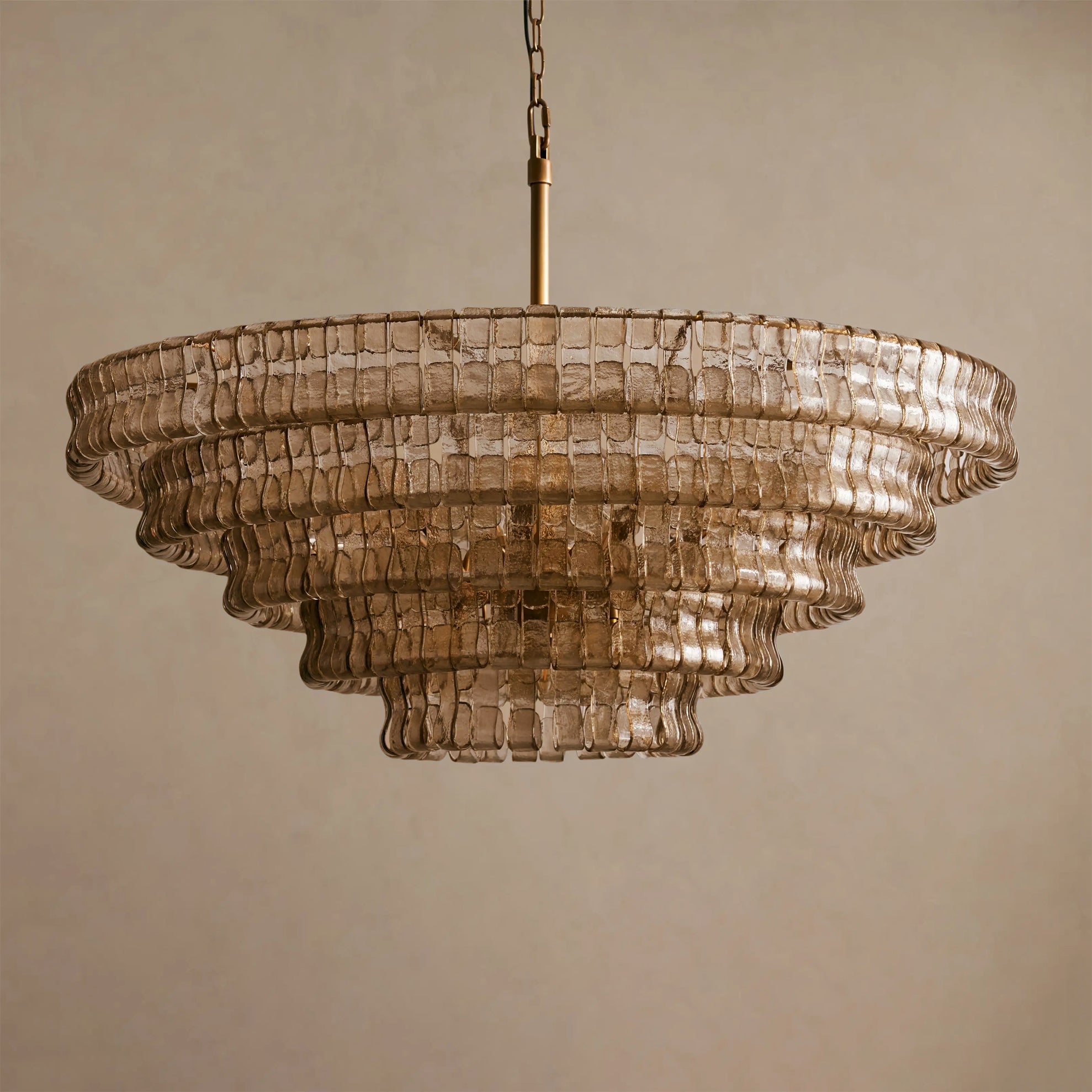 Ribbon Glass Chandelier