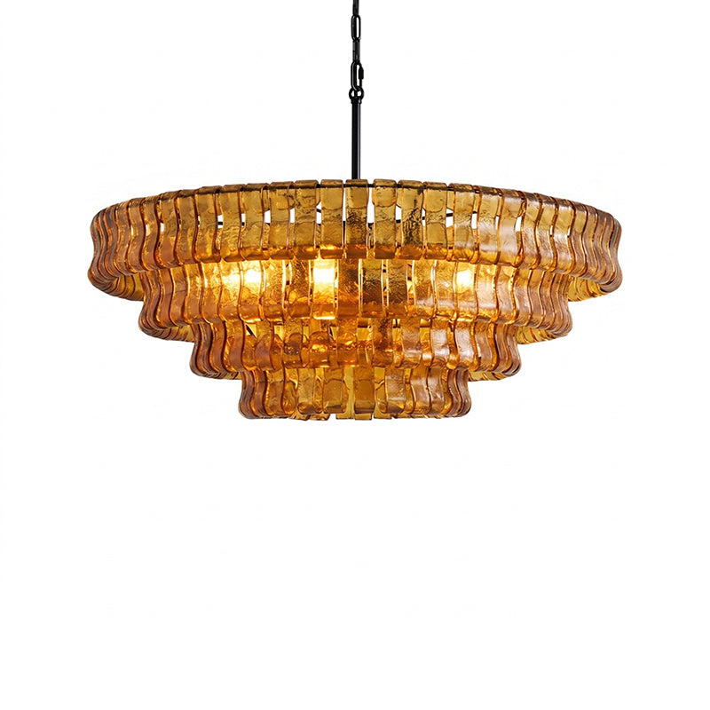 Ribbon Glass Chandelier