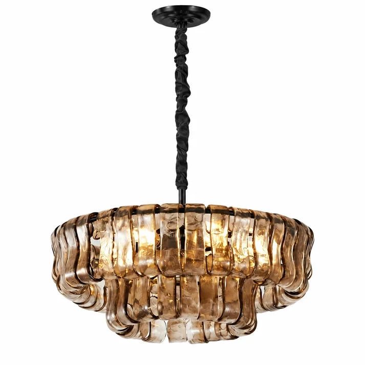 Lustre en verre ruban