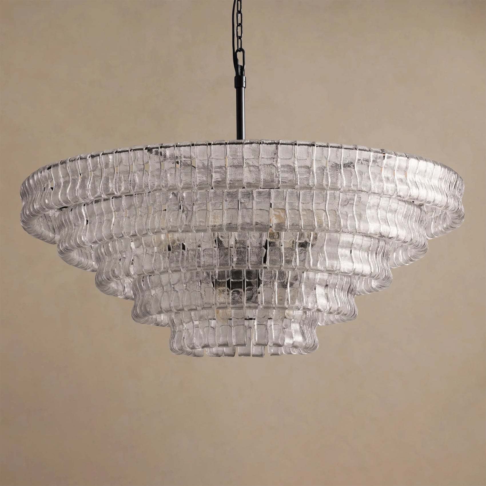 Ribbon Glass Chandelier