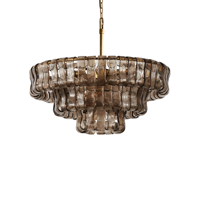 Lustre en verre ruban