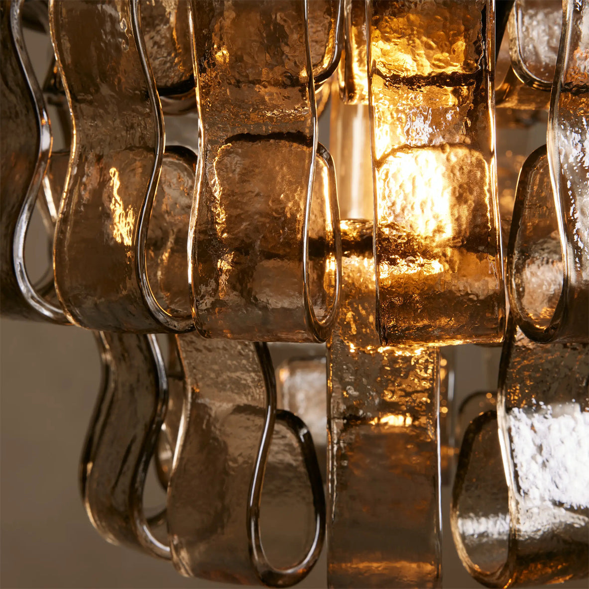 Ribbon Glass Chandelier