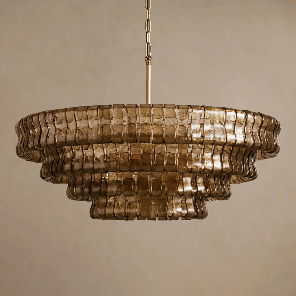 Ribbon Glass Chandelier