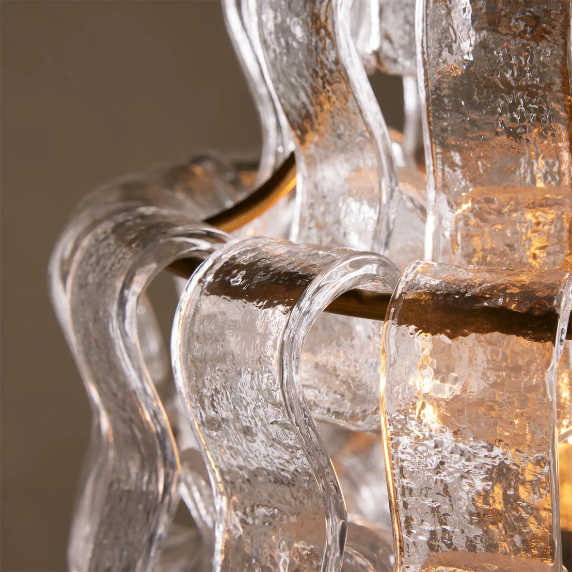 Ribbon Glass Chandelier