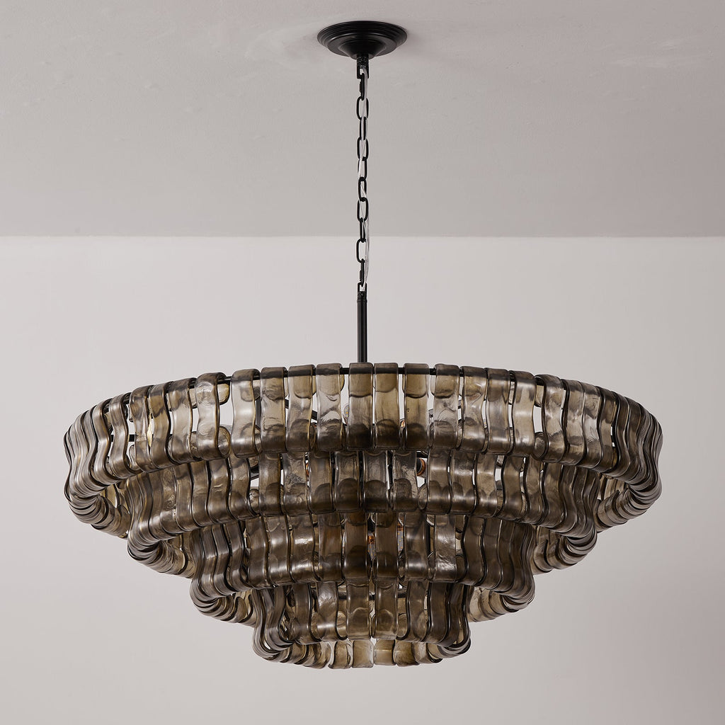 Ribbon Glass Chandelier