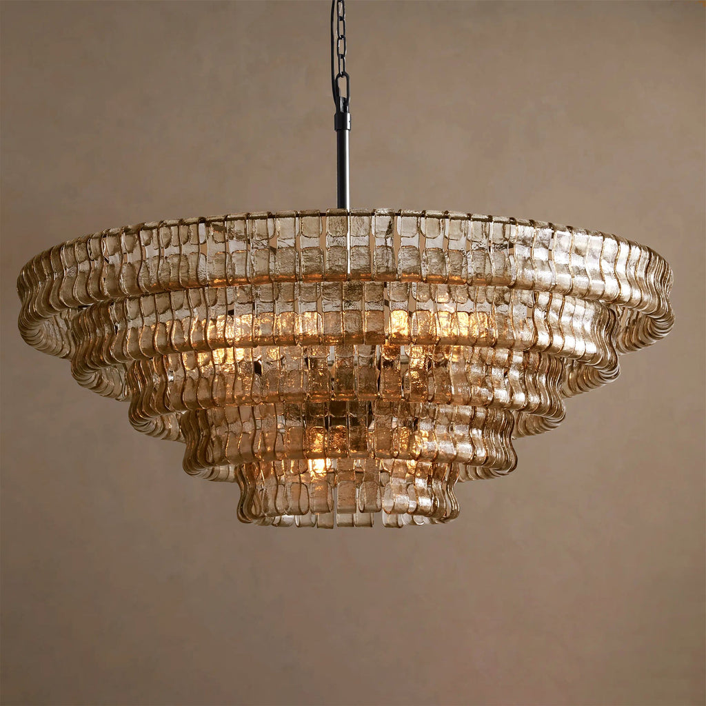 Ribbon Glass Chandelier
