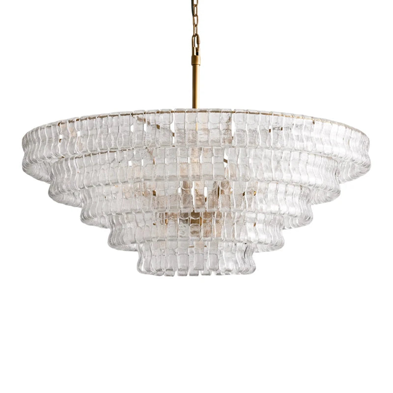 Lustre en verre ruban