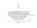 Lustre en verre ruban