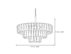 Lustre en verre ruban
