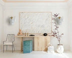 Modern Art Glass Wall Sconces in Creative Studio Setting