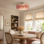 Modern Colorful Disc Ceiling Light in Contemporary Living Space