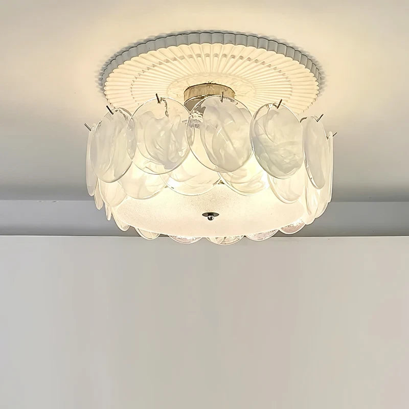 Illuminated Modern Light Colorful Disc Ceiling Light Studio Display