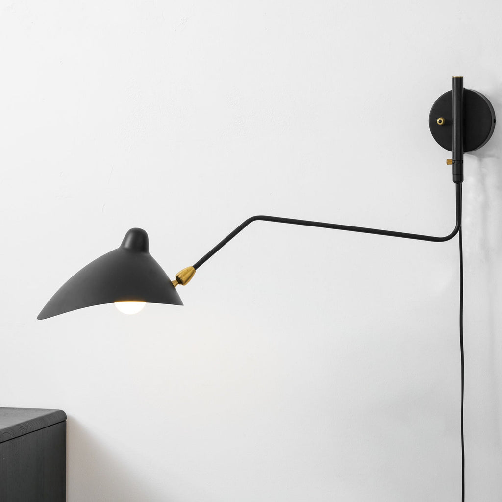 Serge Mouille Plug-in Wall Sconce