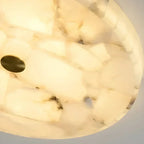 Round Alabaster Ceiling Light