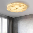 Round Alabaster Ceiling Light