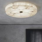 Round Alabaster Ceiling Light