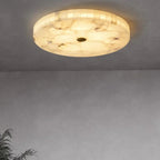 Round Alabaster Ceiling Light