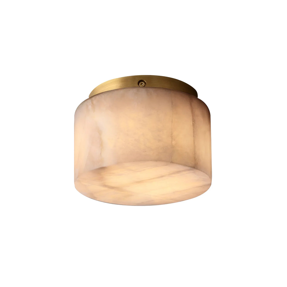 Round Rivage Alabaster Ceiling Lamp